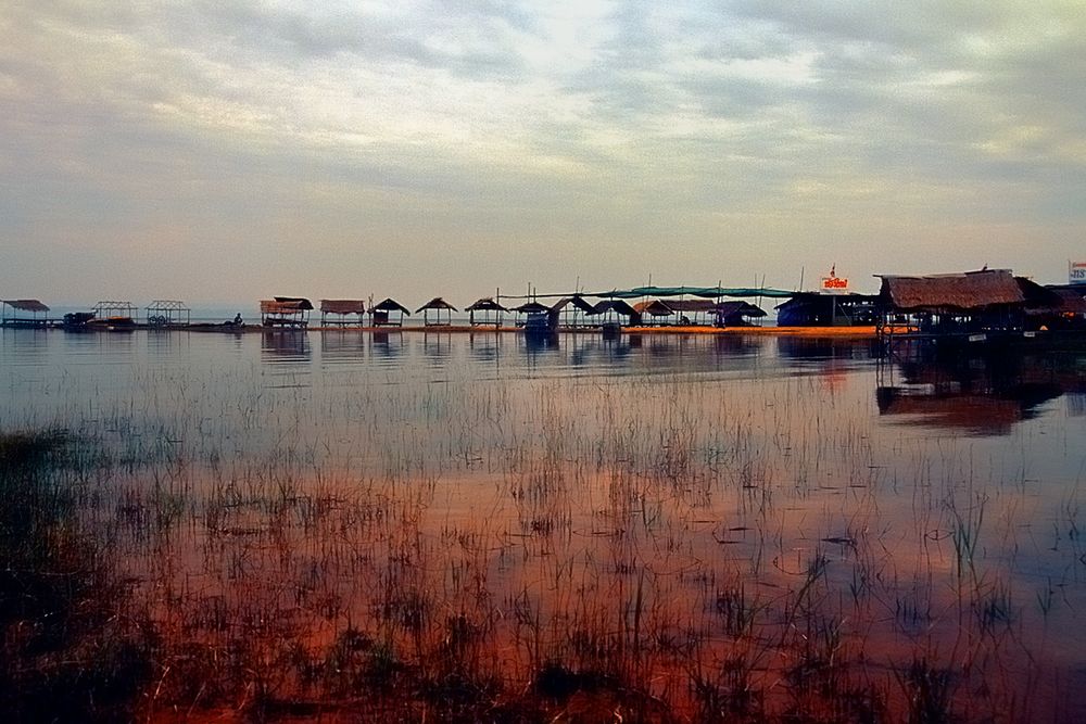 Sunset at the Sirindhorn Dam