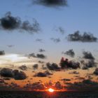 Sunset at the skyline in Andaman Sea