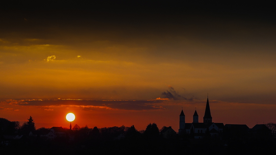 Sunset at the Steinfeld Abbey