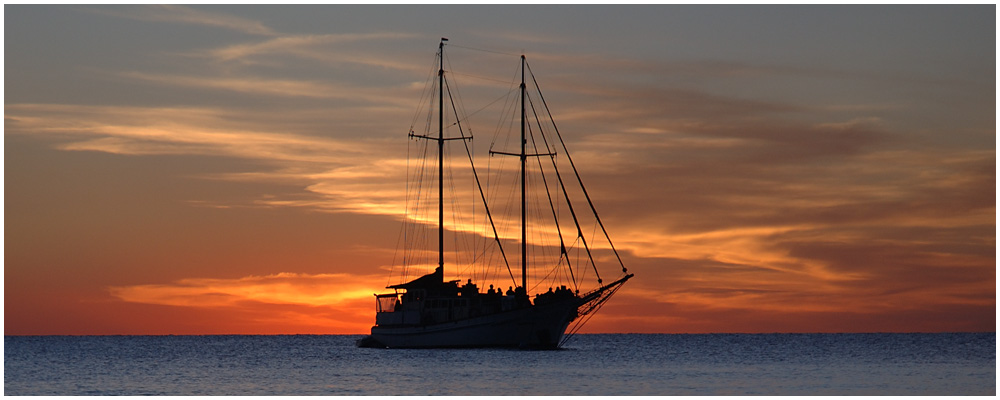 Sunset at the Whitsundays