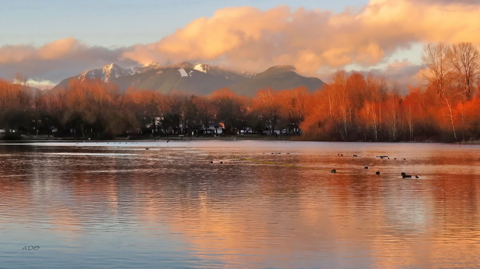 Sunset at Trout Lake 