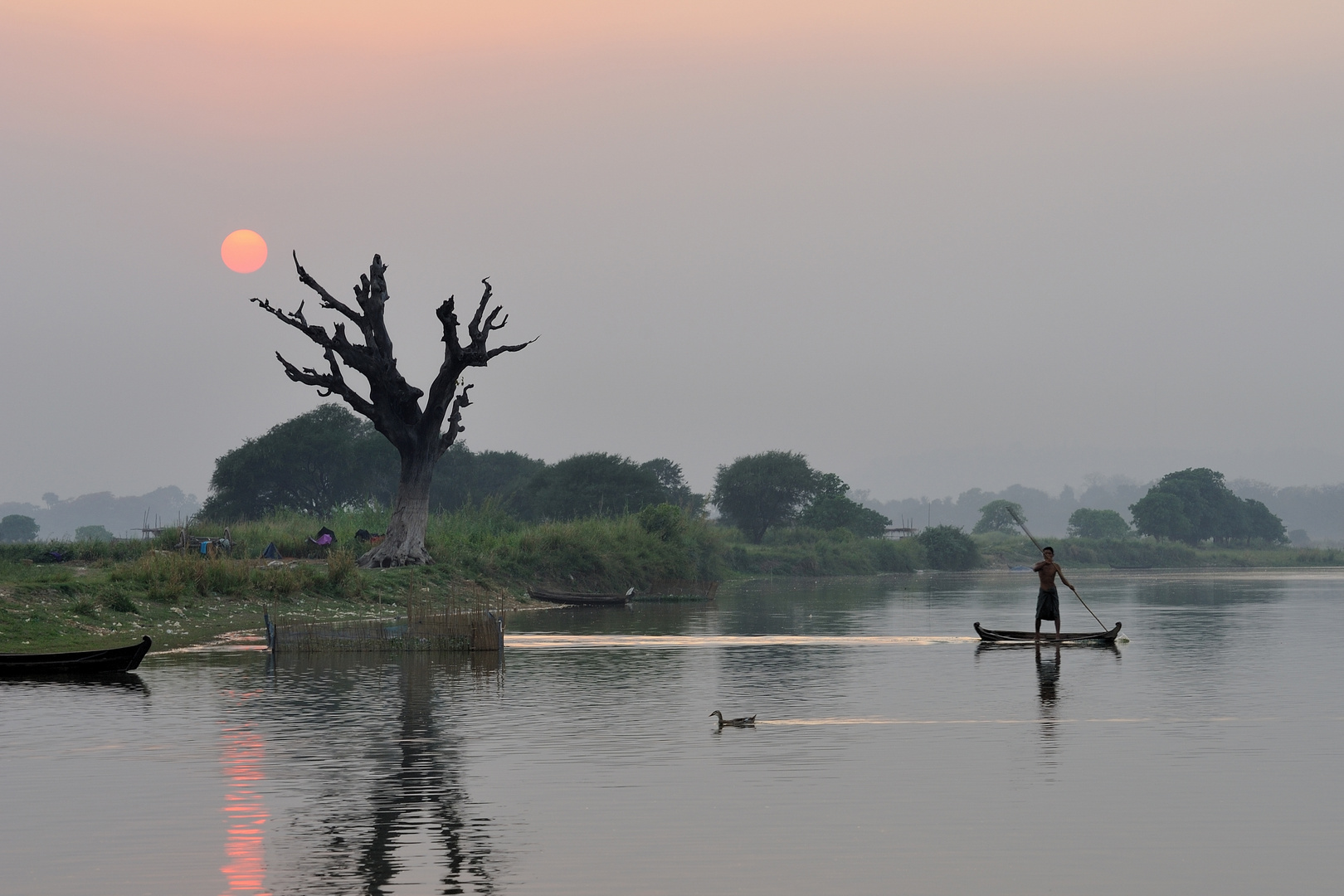 Sunset at U Bein Bridge 01