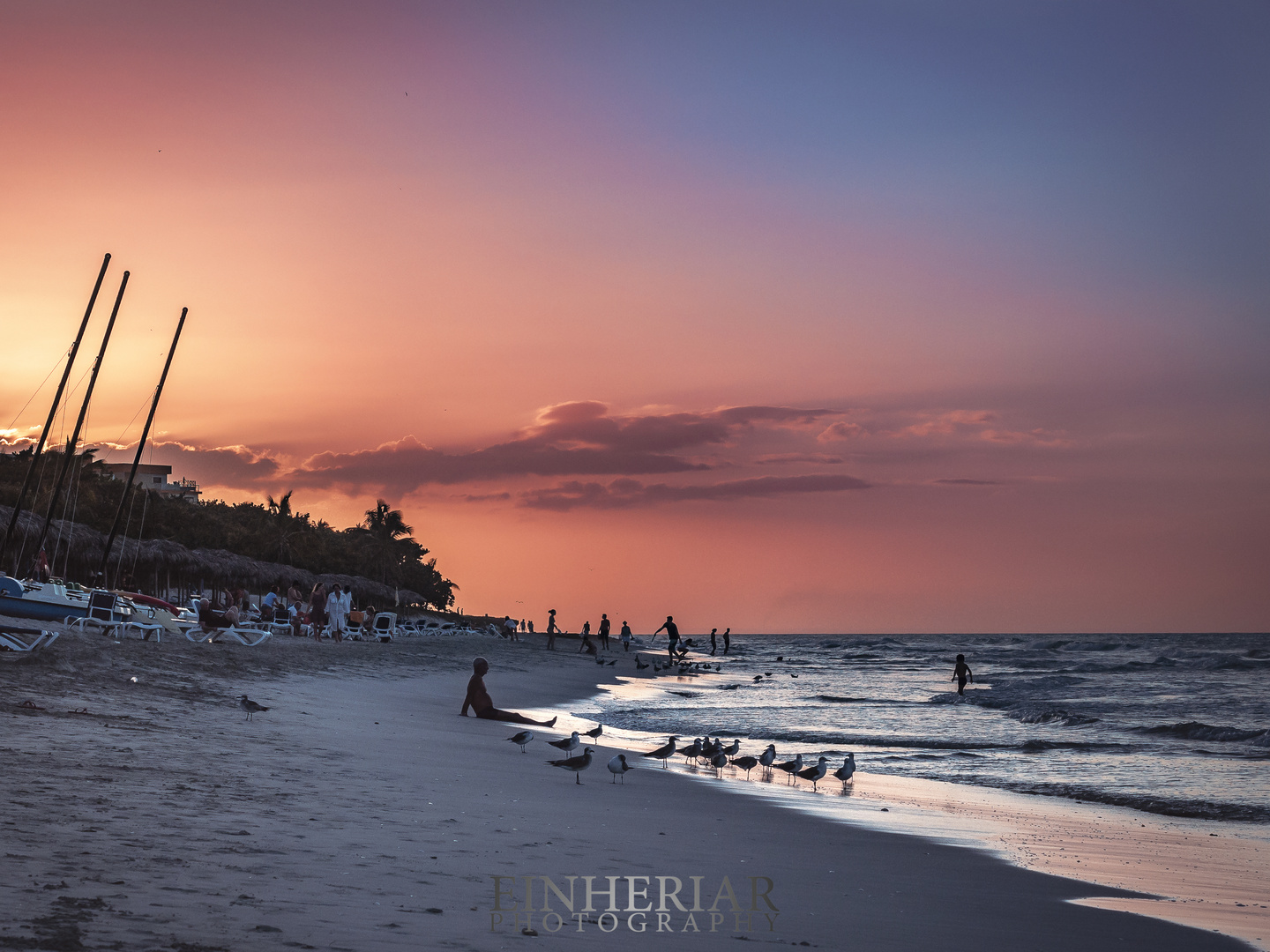 Sunset at varadero beach