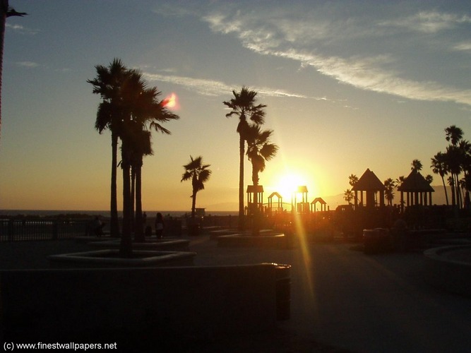Sunset at Venice Beach