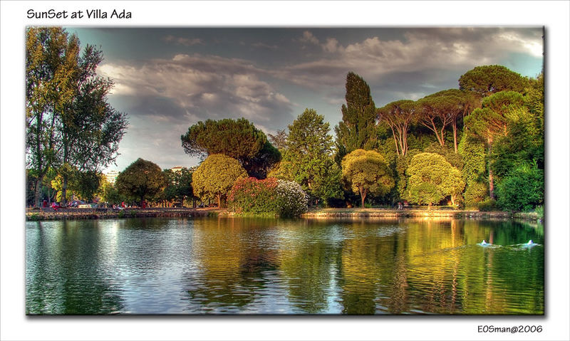 Sunset at Villa Ada