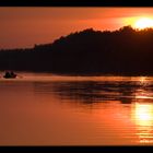 Sunset at Volga-river