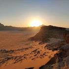 Sunset at Wadi Rum 