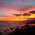 Sunset at Waikiki-Beach