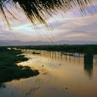 Sunset atmosphere at the Inle Lake