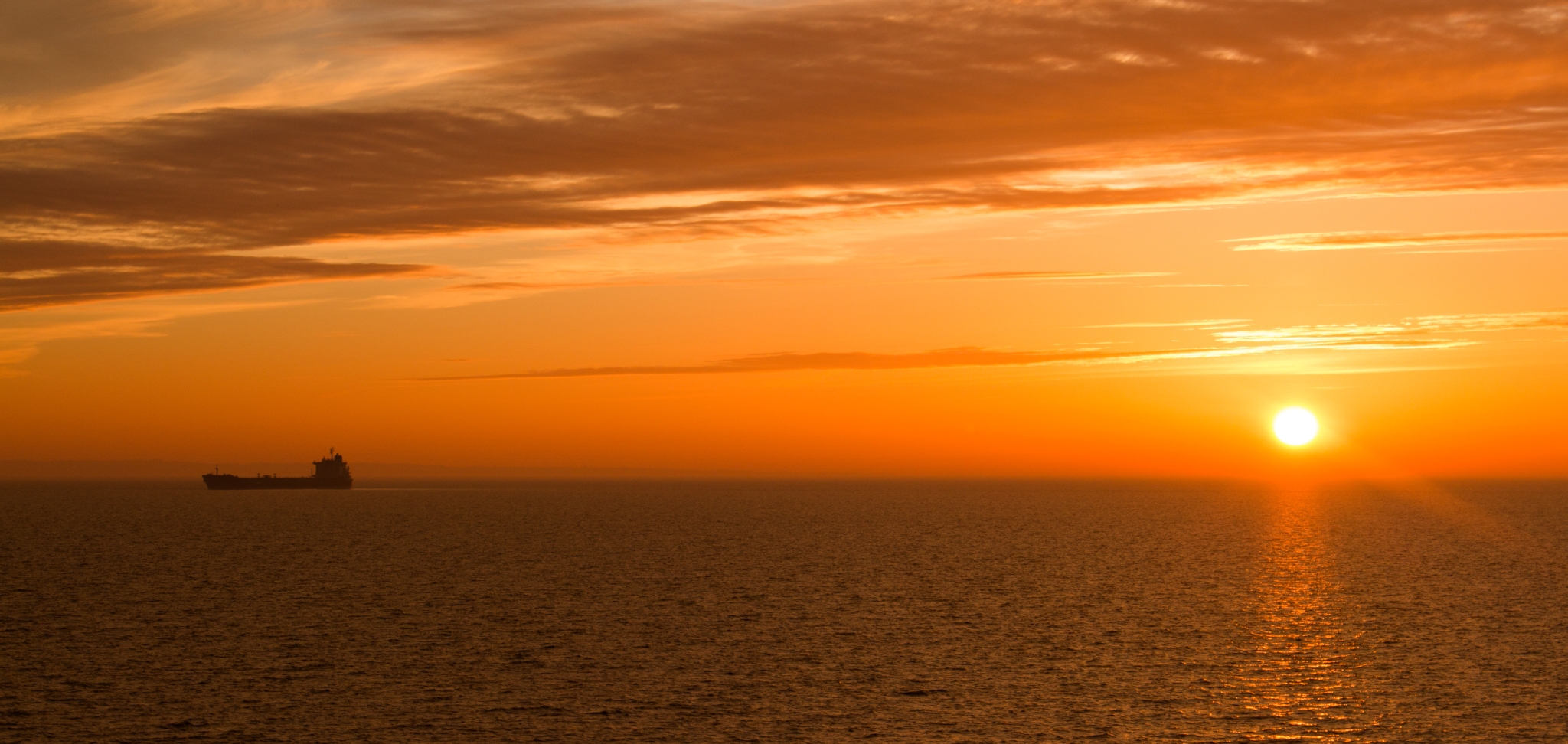 Sunset auf dem Wasser