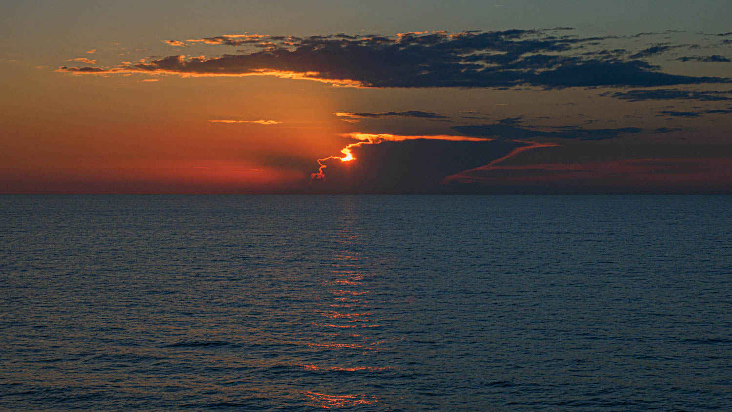 Sunset auf den Ostsee