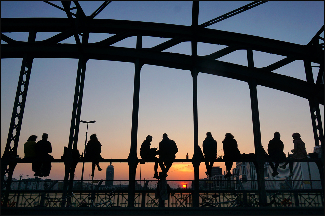 sunset auf der Hackerbrücke 2