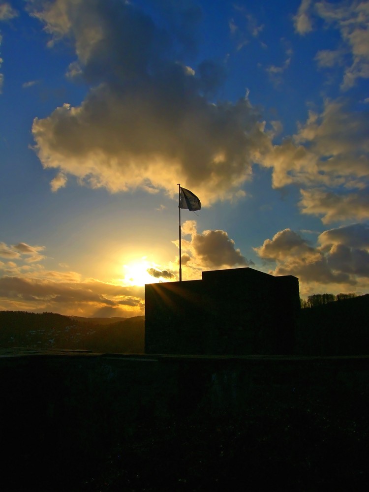 Sunset auf der Ruine