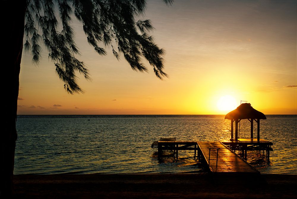 Sunset auf Mauritius