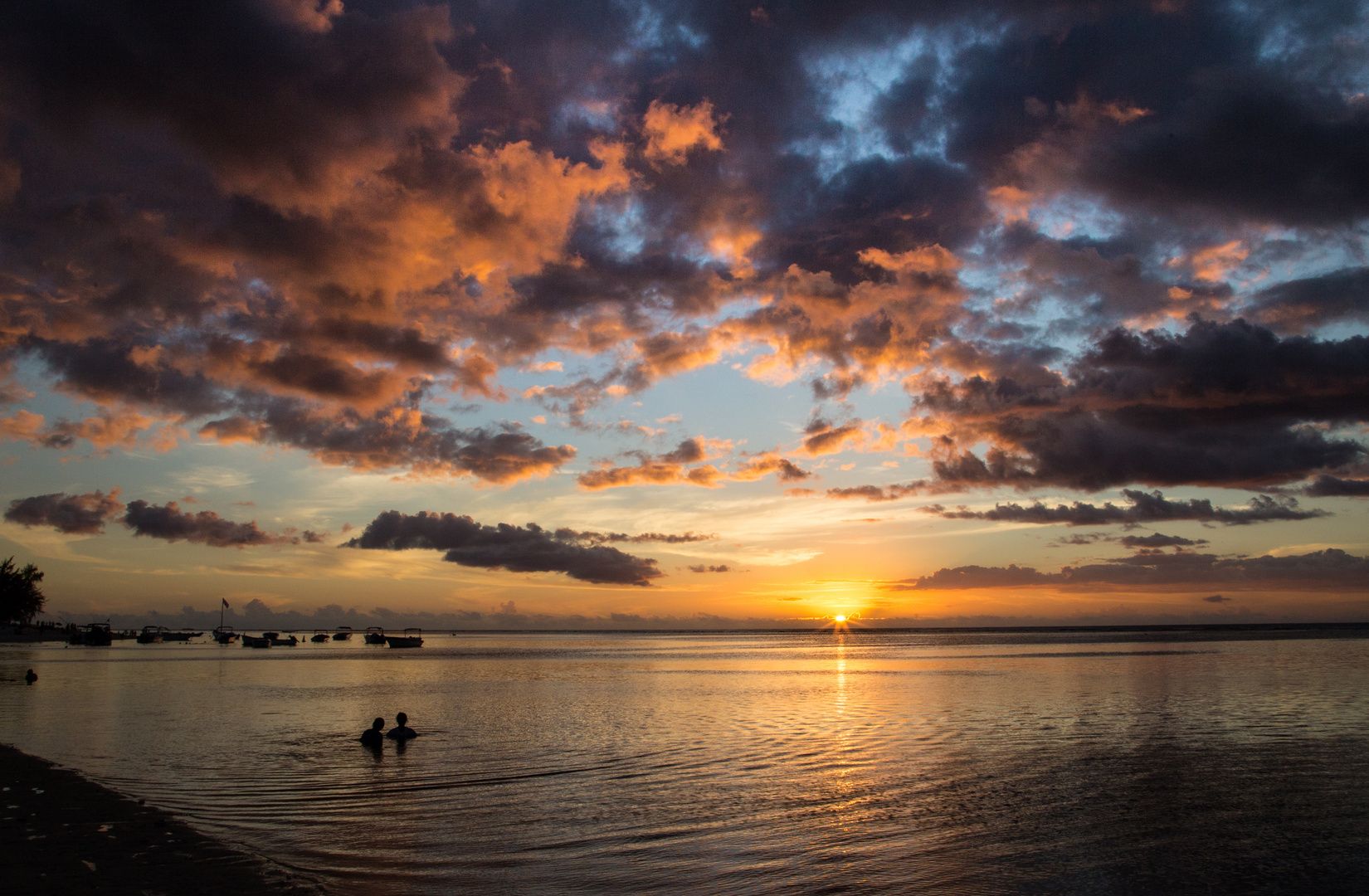 Sunset auf Mauritius