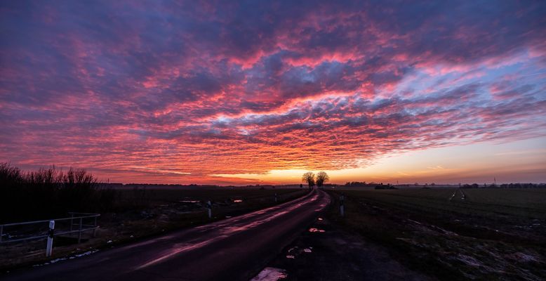 Sunset Ausbüttel  in 16:9 
