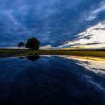 Sunset Ausbüttel - mit Spiegelung - 