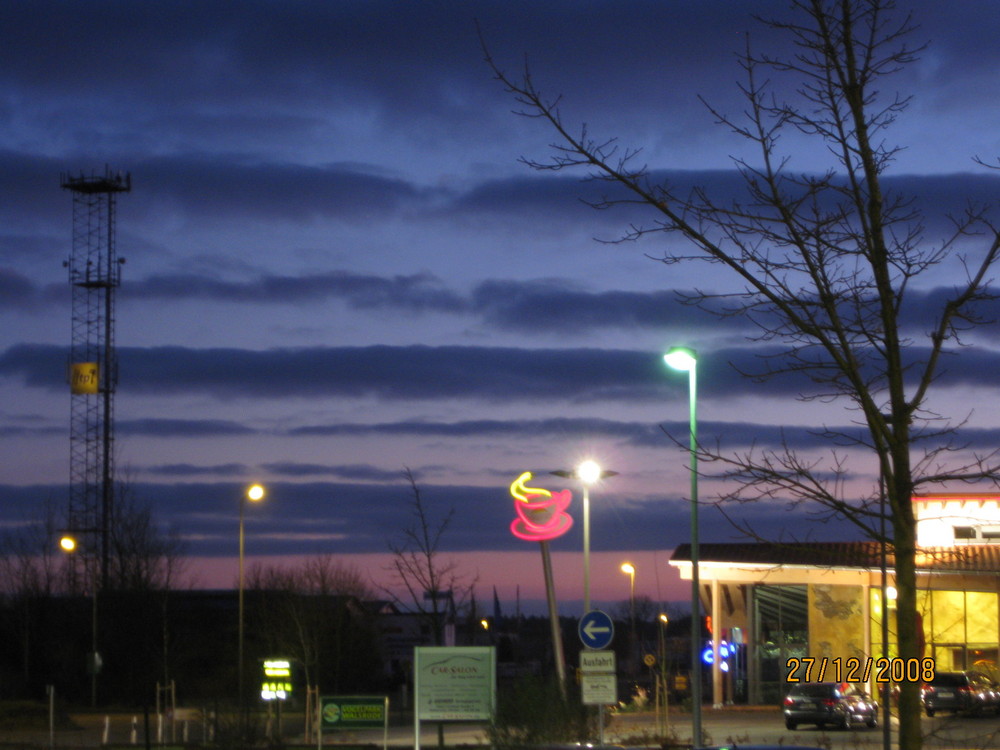 sunset autobahn