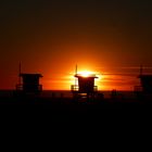 Sunset beach in LA