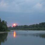 sunset before thunderstorm