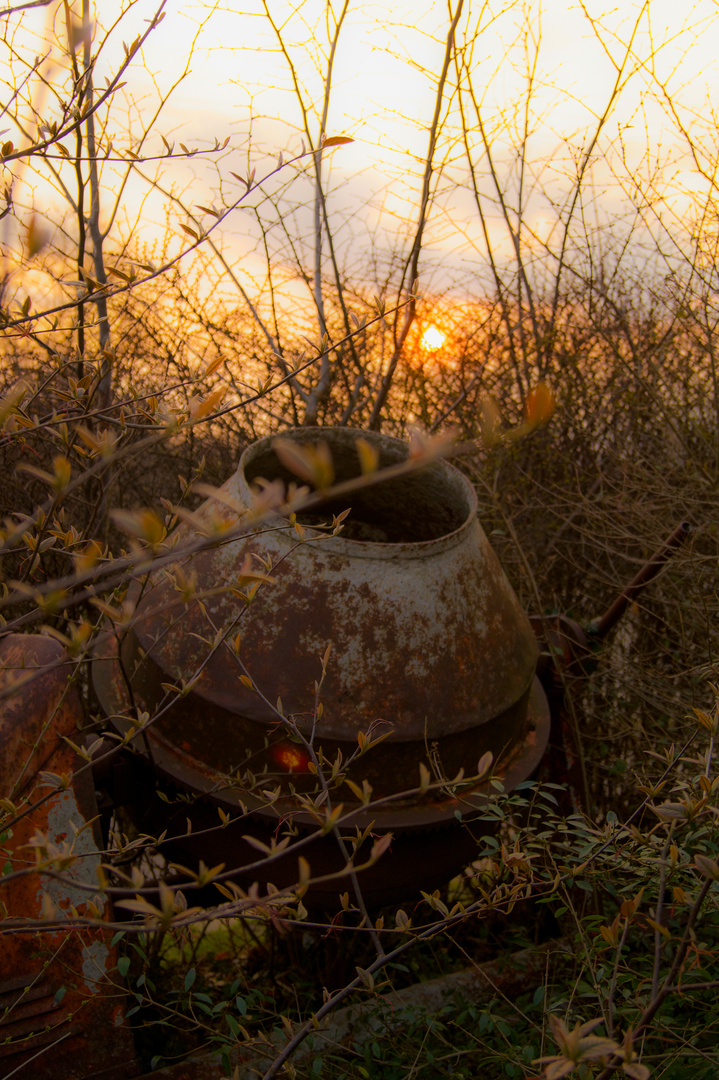 Sunset Behind a Blender