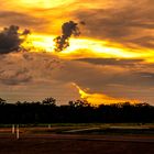 Sunset Behind Clouds