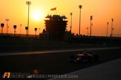 Sunset behind Kimi Räikkonen