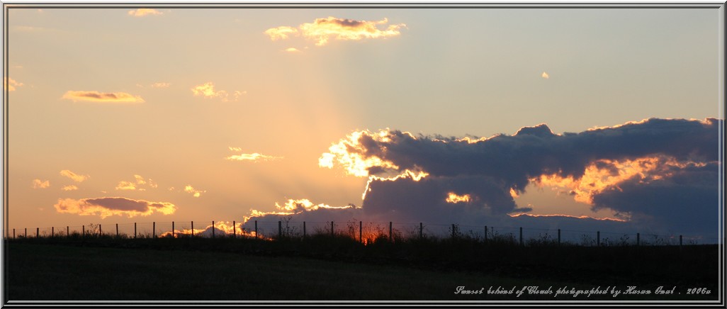 Sunset behind of Clouds . 2006