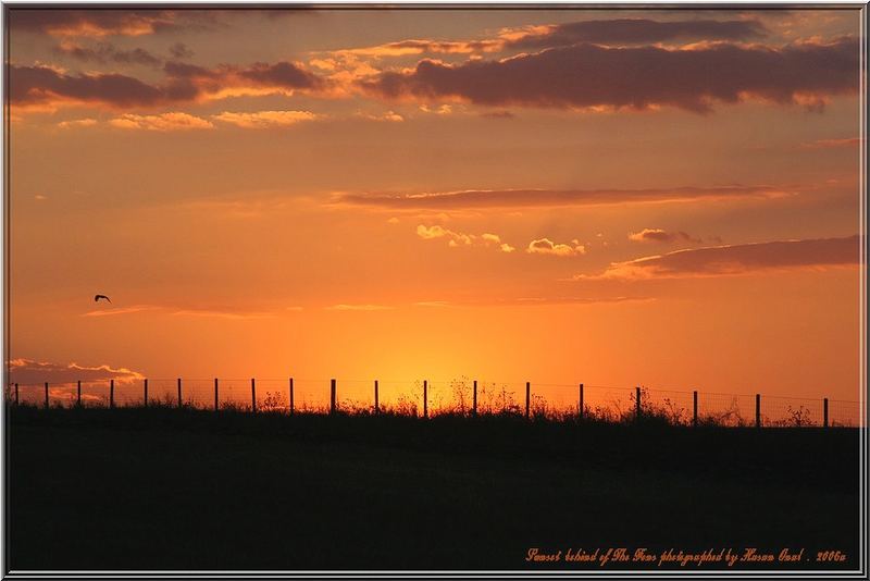 Sunset behind of The Fens... 2006