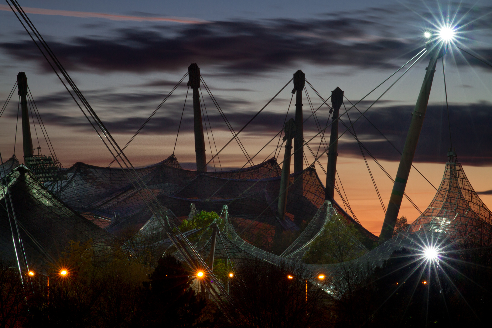 Sunset Behind Olympiapark 2