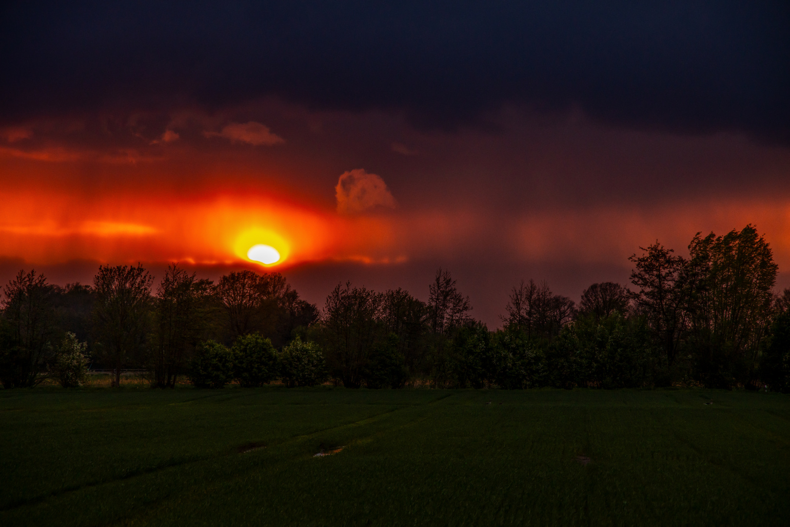 Sunset Behind Rain