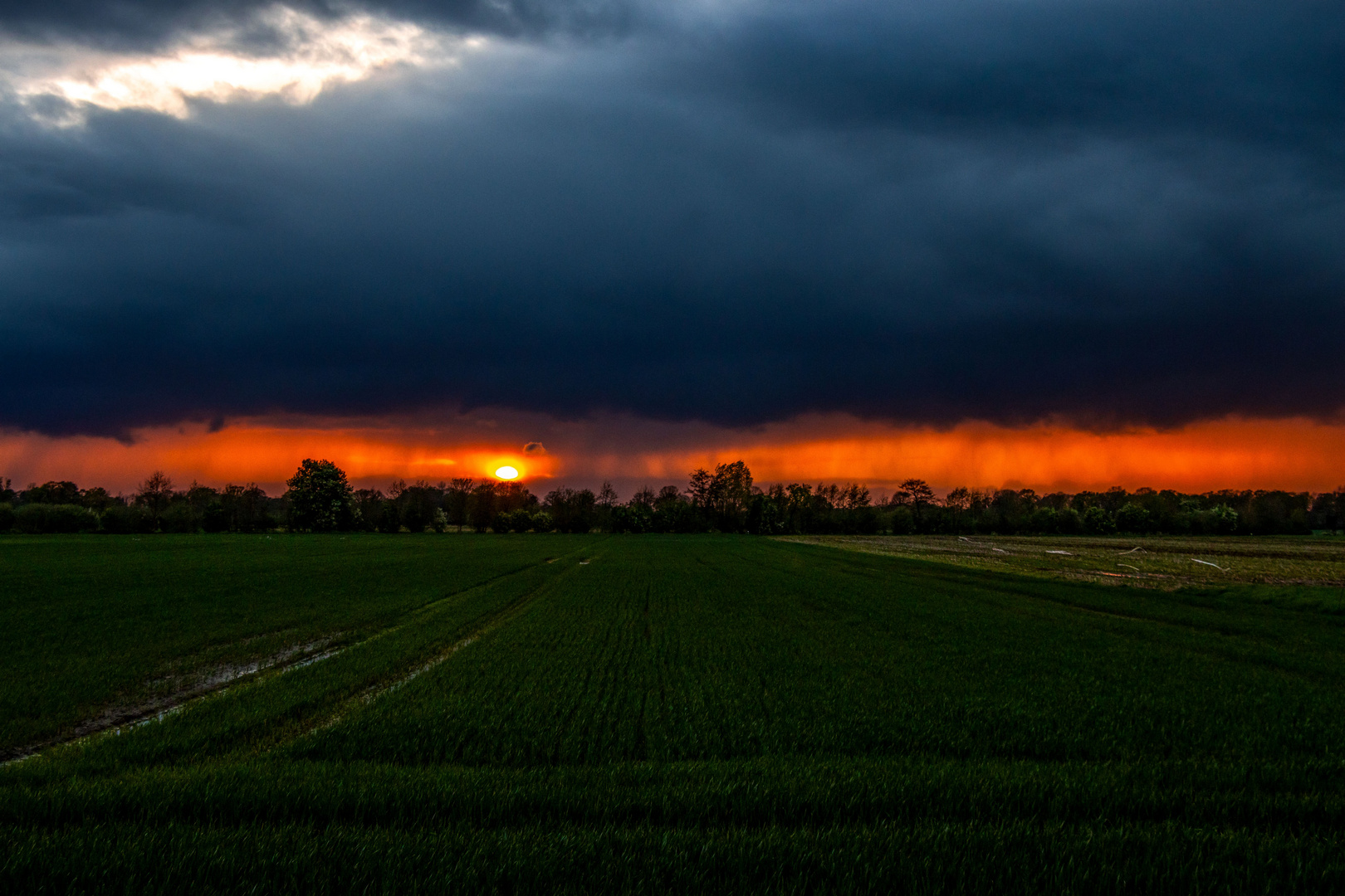 Sunset Behind Rain