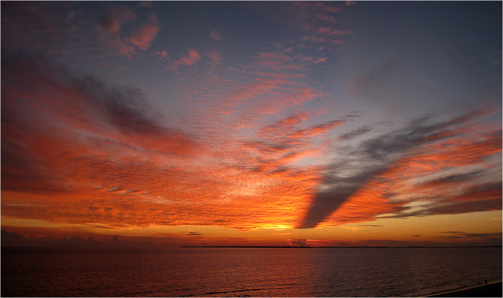 Sunset behind Sanibel Island 2