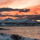 Sunset behind Sommarøy