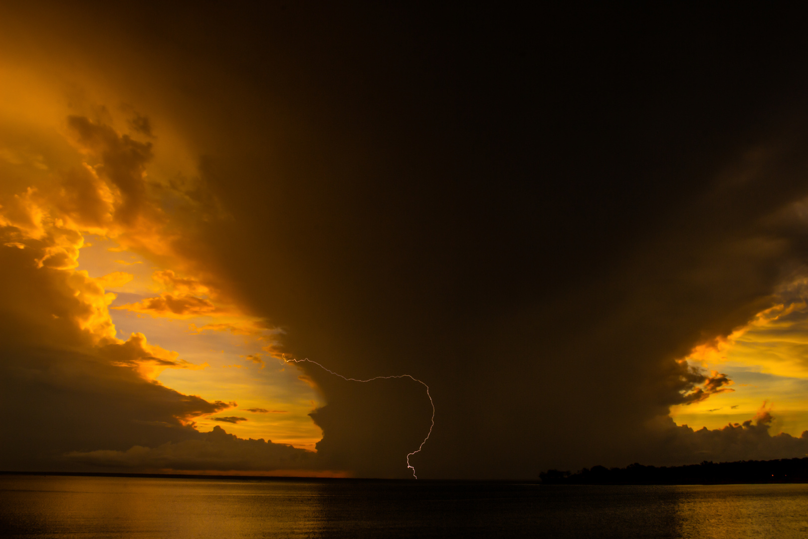 Sunset Behind Storm