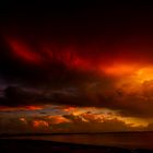 Sunset behind Stormclouds