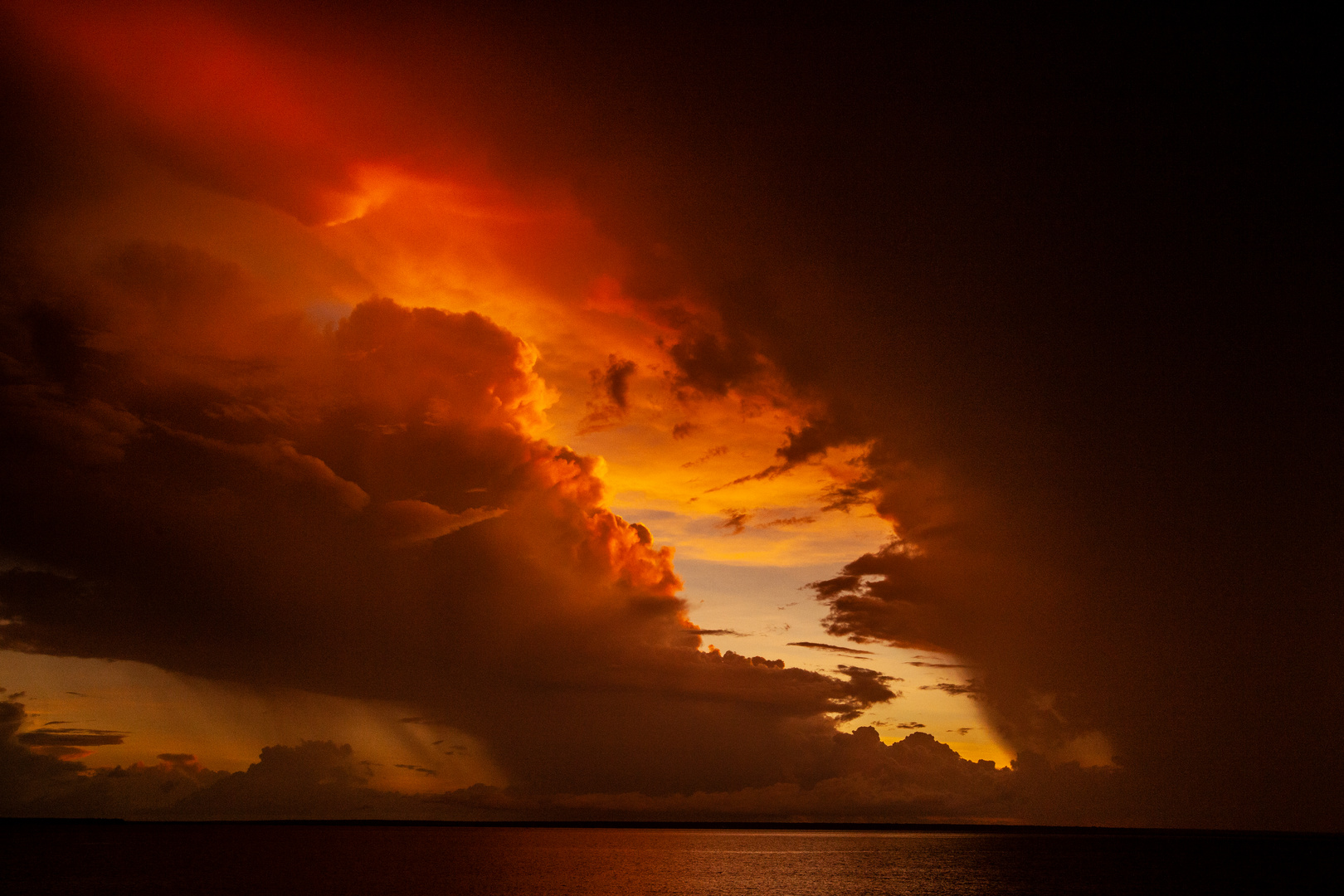 Sunset behind Stormclouds