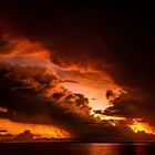 Sunset behind Stormclouds