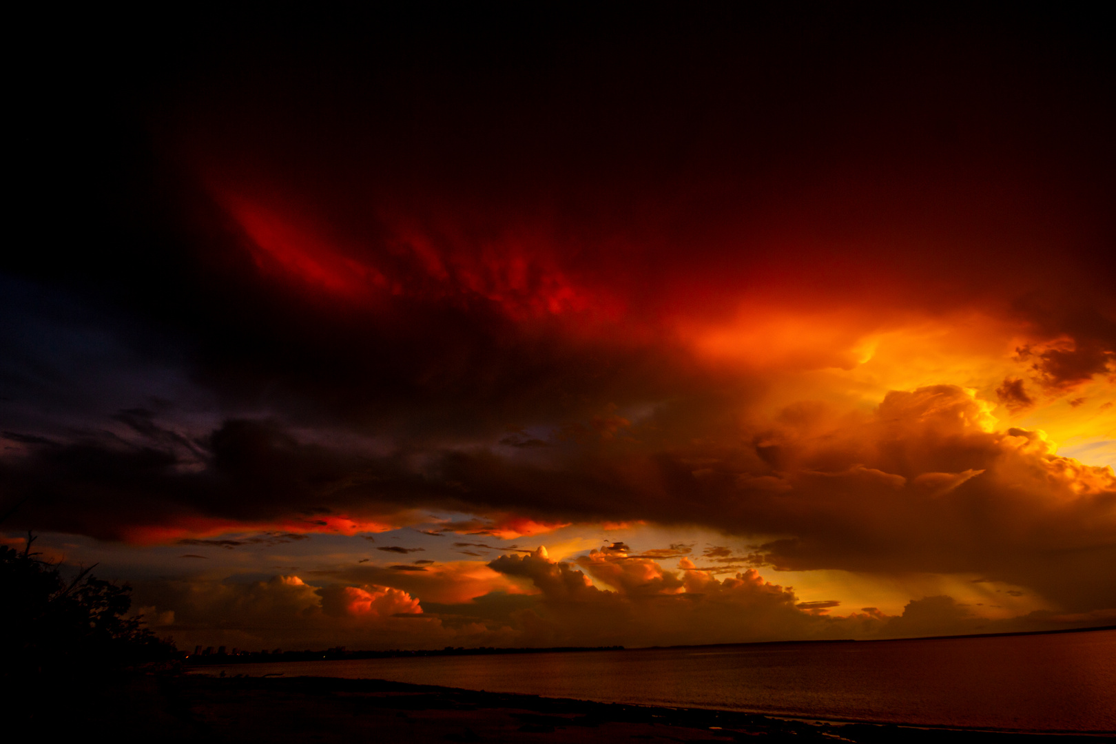 Sunset behind Stormclouds