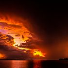 Sunset behind Stormclouds