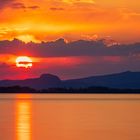 Sunset behind vulcanoes