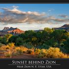 [ Sunset behind Zion ]