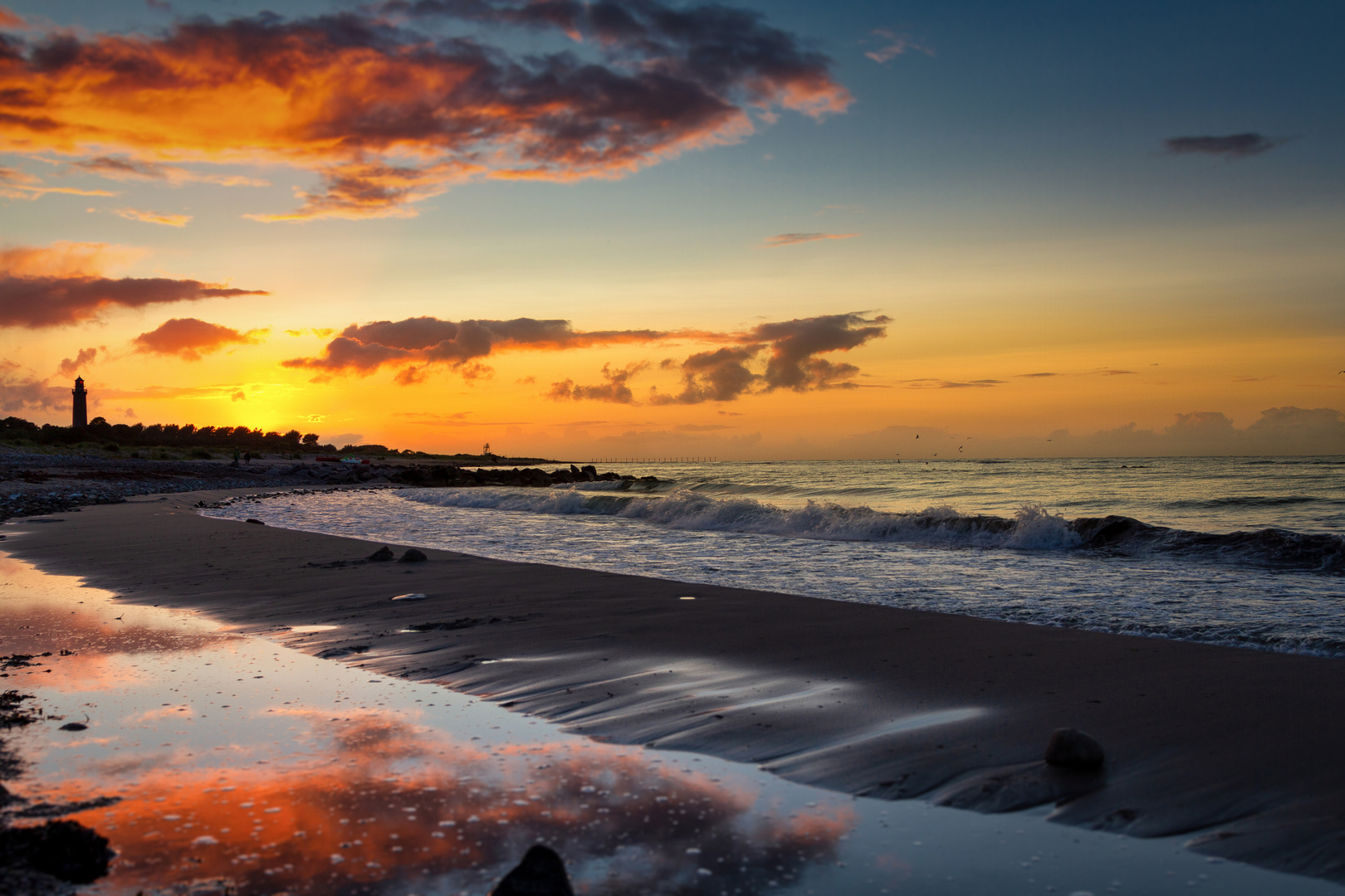 sunset Behrensdorfer Strand (Ostsee)