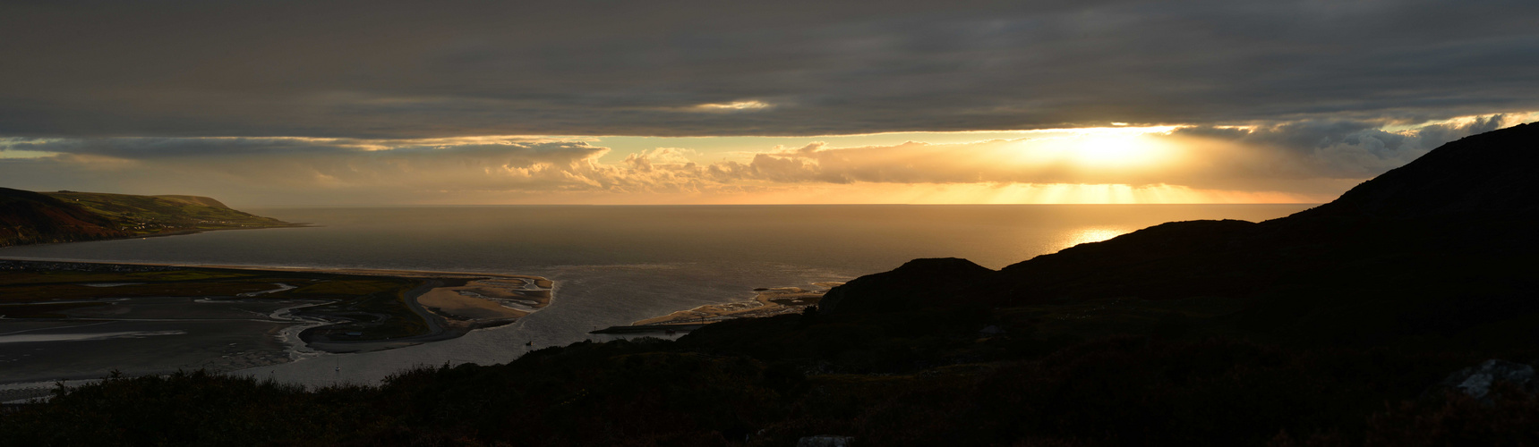 Sunset bei Barmouth Harbour II