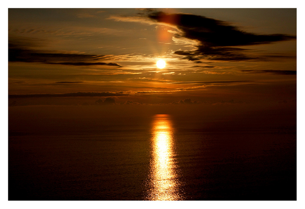 Sunset bei den Cliffs of Moher