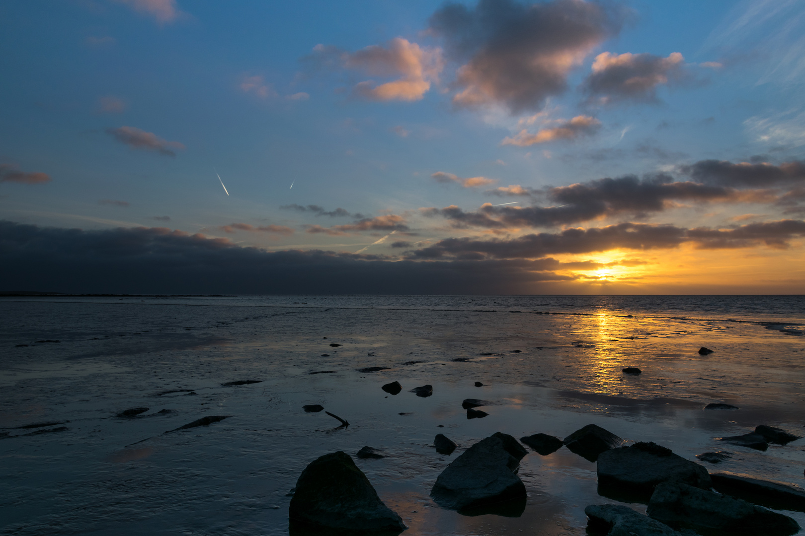 Sunset bei Norddeich