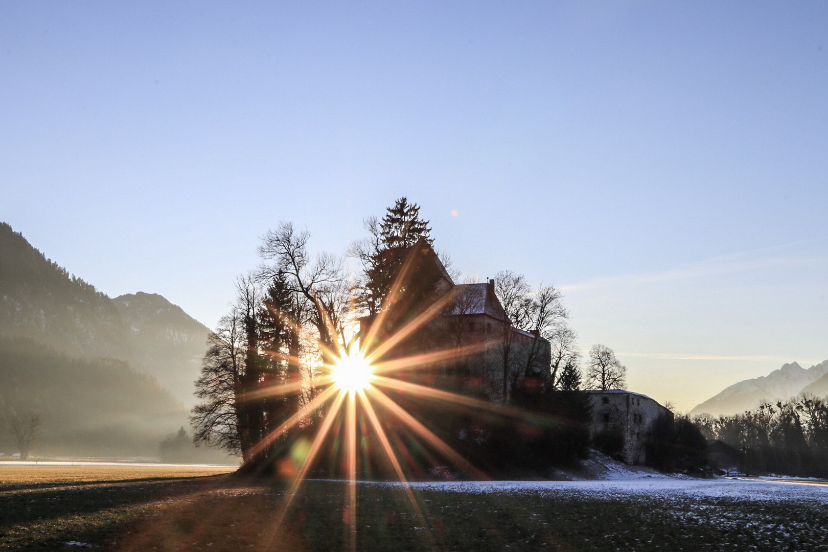 Sunset bei Schloss Lichtwerth