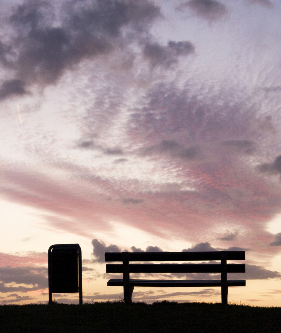 Sunset bench