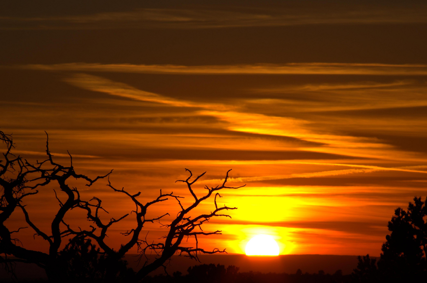 Sunset beyond Grand Canyon