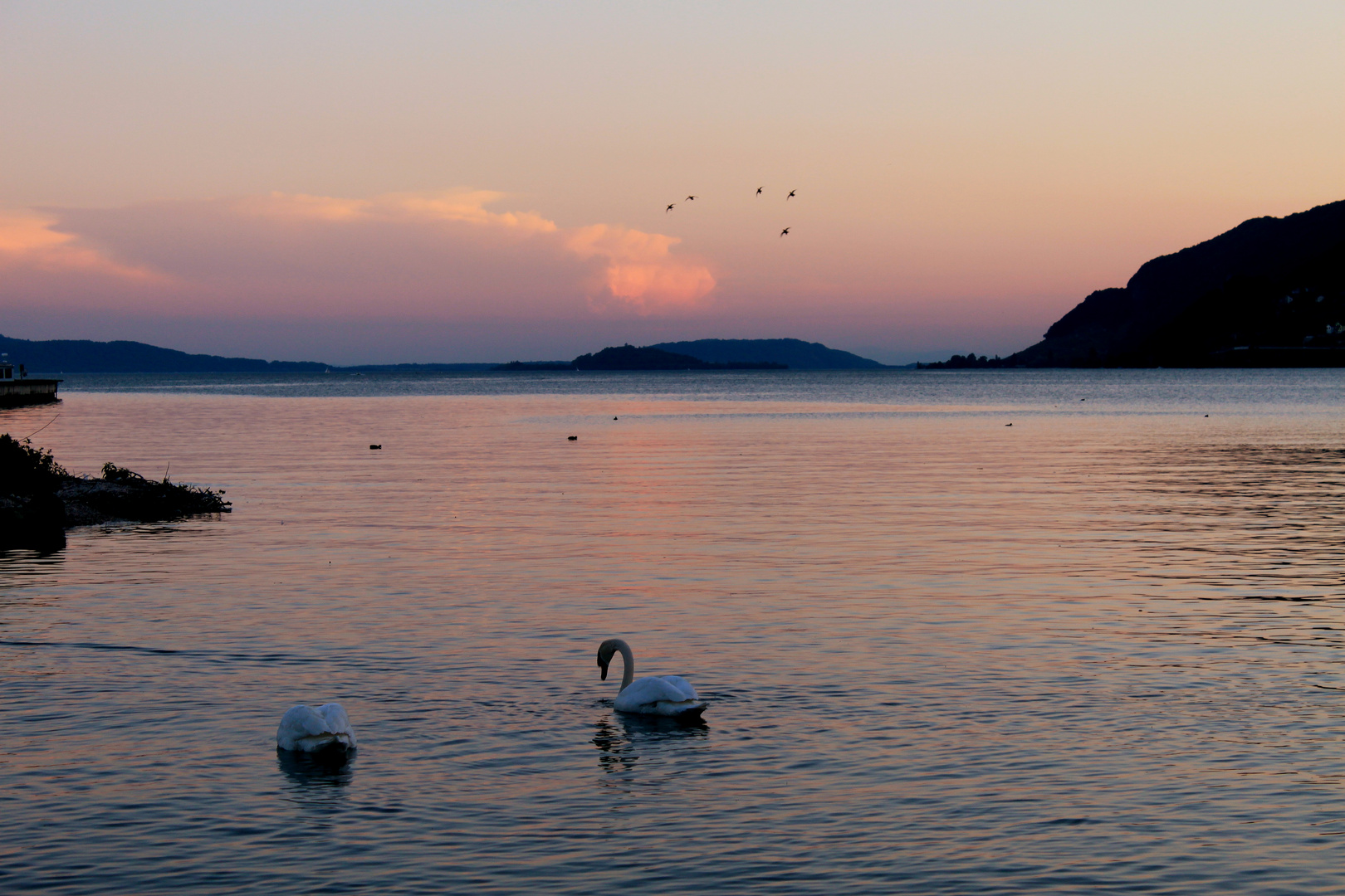 Sunset Bielersee